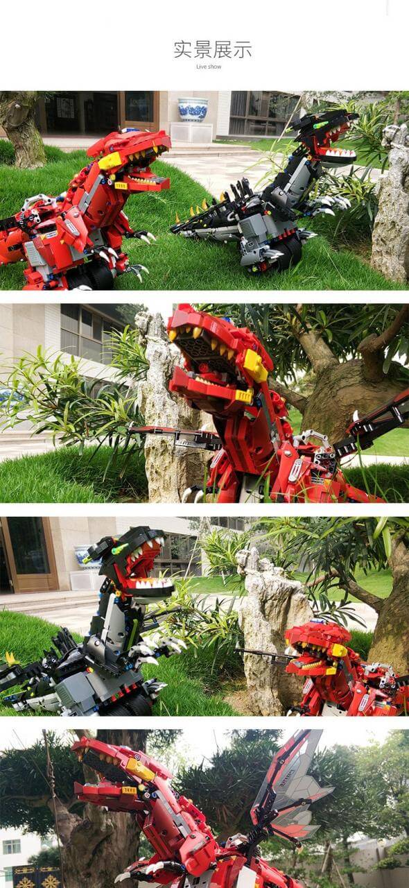 MOULDKING 13031 Intelligent Auto Balance Dinosaur Robot