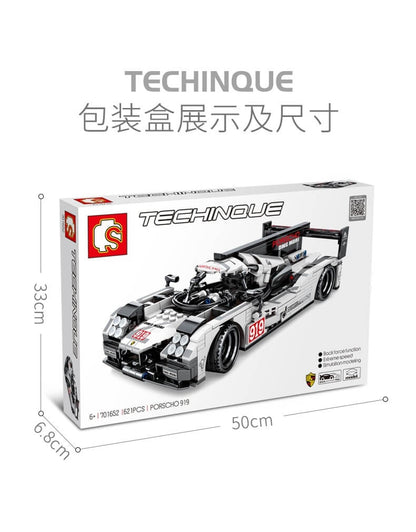 SEMBO 701652 Porsche 919 Pull-back Racing Car