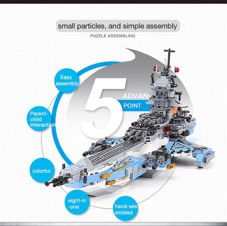 XINGBAO 13001 Super Battleship (8 in 1) 05027