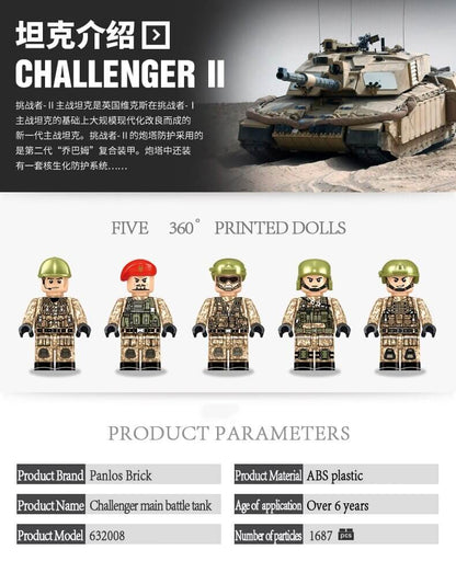 PANLOS 632008 Military Challenger 2 Main Battle Tank