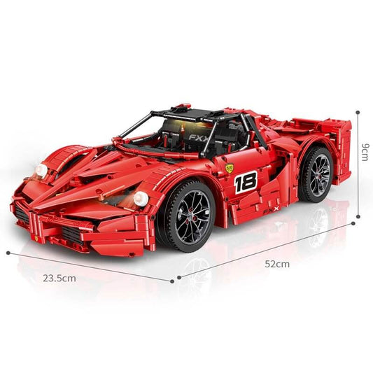 MOULDKING 13085 MOC 5902 Ferrari FXX Supercharged V12 1:8 with App/RC + Led Light