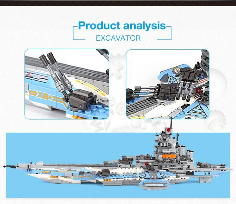 XINGBAO 13001 Super Battleship (8 in 1) 05027