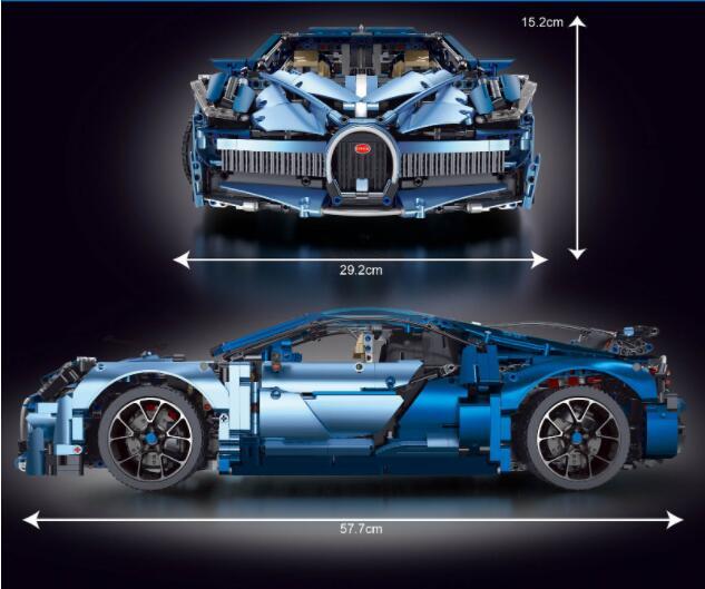 High-Tech Series T5004 Blue Bugatti Divo Building Blocks Model Car DIY Children toy Ship From China.