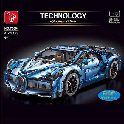 High-Tech Series T5004 Blue Bugatti Divo Building Blocks Model Car DIY Children toy Ship From China.