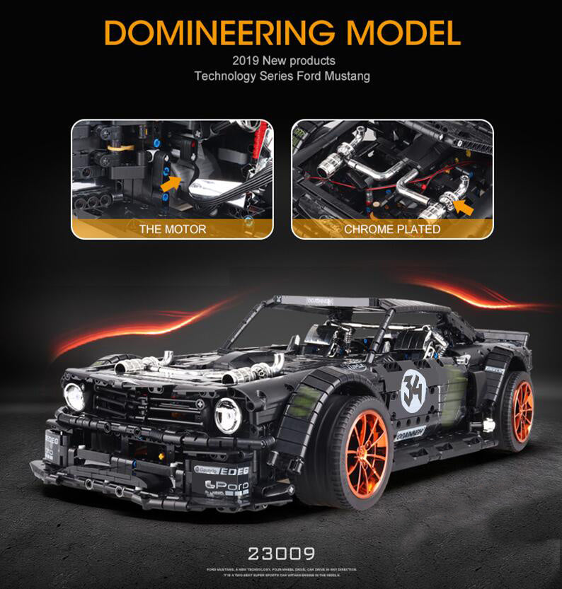 J90068 3219PCS Technic Series Super car Mustang Hoonicorn V2 Building Blocks Toys  20102 9007 From China