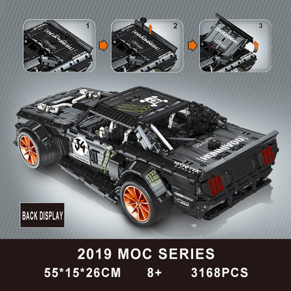 J90068 3219PCS Technic Series Super car Mustang Hoonicorn V2 Building Blocks Toys  20102 9007 From China
