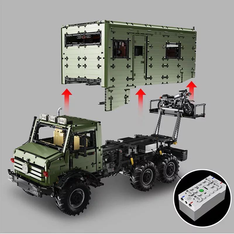 J907 Technic Series Rael Mercedes-Benz Unimog Building Blocks 6689pcs Bricks Toys Ship From Europe 3-7 Days Delivery (With Motor)