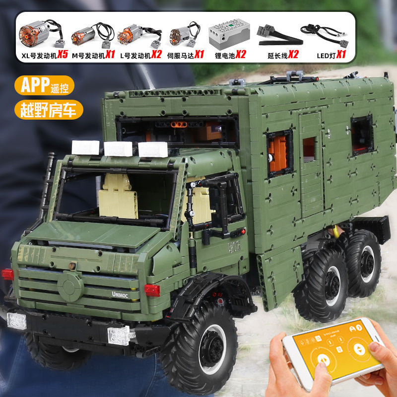J907 Technic Series Rael Mercedes-Benz Unimog Building Blocks 6689pcs Bricks Toys Ship From Europe 3-7 Days Delivery (With Motor)