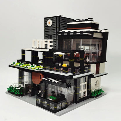 JH86007 MOC Creator Modular Buildings Corner Cafe shop Building Blocks 4314pcs Bricks From Europe 3-7 Days Delivery