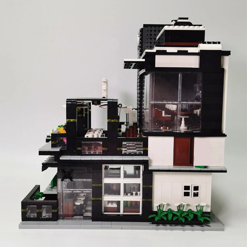 JH86007 MOC Creator Modular Buildings Corner Cafe shop Building Blocks 4314pcs Bricks From Europe 3-7 Days Delivery