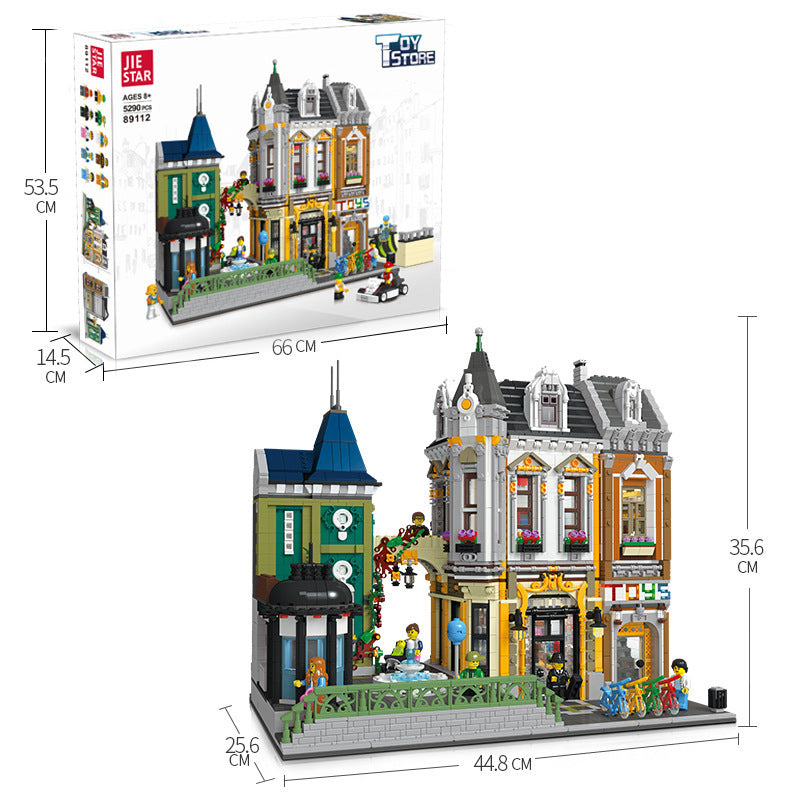 JIESTAR 89112 City Street Toy Shopping Mall building blocks 5290pcs bricks Toys For Gift from China