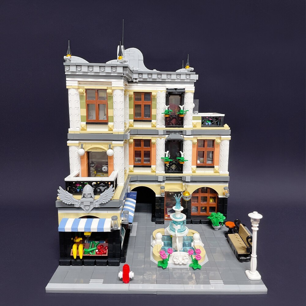JIESTAR 89113 Modular Buildings The Fountain Square Building Blocks 3420pcs Bricks Toys From Europe 3-7 Days Delivery.