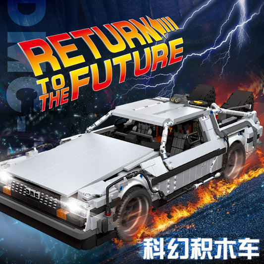 JIESTAR 92004 Expert High-tech Return To The Future Racing Car Moc 2716pcs Bricks Technical Model Building Blocks Toys ship from China.