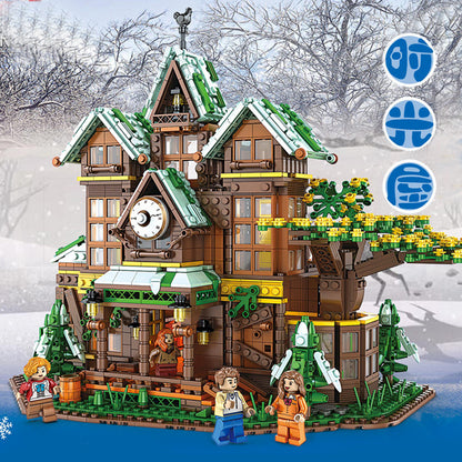 JUHANG 86002 Creator Series The Time Room House Building Blocks 2466pcs Bricks Toy Gift For Child