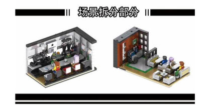 JUHANG 86005 Creator Series Modern Cafe Modular 2020 Building Blocks 2803pcs Bricks Toys Gift For Child