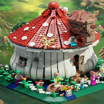 JUHANG 86006  2633pcs  MOC Street View Series Jungle Mushroom House Model From China