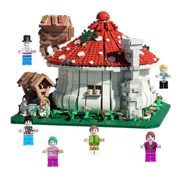 JUHANG 86006  2633pcs  MOC Street View Series Jungle Mushroom House Model From China