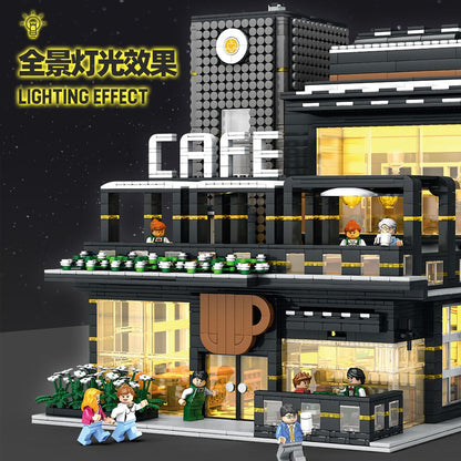 JUHANG 86007 City Street Corner cafe building blocks 4304pcs Toys For Gift from China