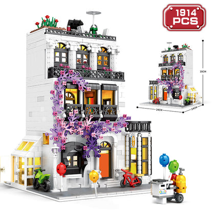 JUHANG 86012 MOC Creator Europe Garden Street Building Blocks 1914pcs Toys Bricks Ship From Europe 3-7 Days Delivery