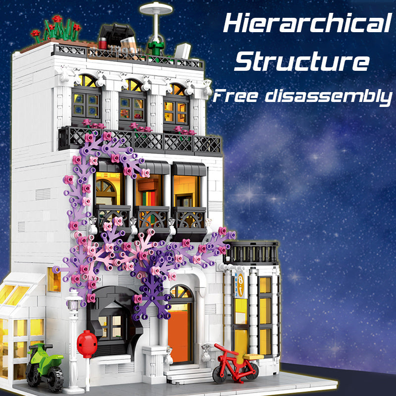 JUHANG 86012 MOC Creator Europe Garden Street Building Blocks 1914pcs Toys Bricks Ship From Europe 3-7 Days Delivery