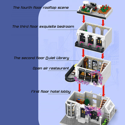 JUHANG 86012 MOC Creator Europe Garden Street Building Blocks 1914pcs Toys Bricks Ship From Europe 3-7 Days Delivery