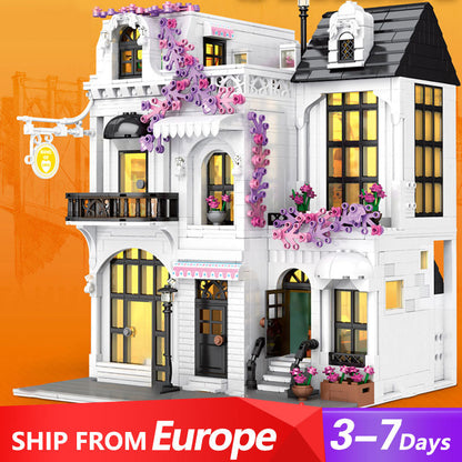 JUHANG 86013 MOC Creator Expert Europe Garden Street Building Blocks 2053pcs Bricks Ship From Europe 3-7 Days Delivery