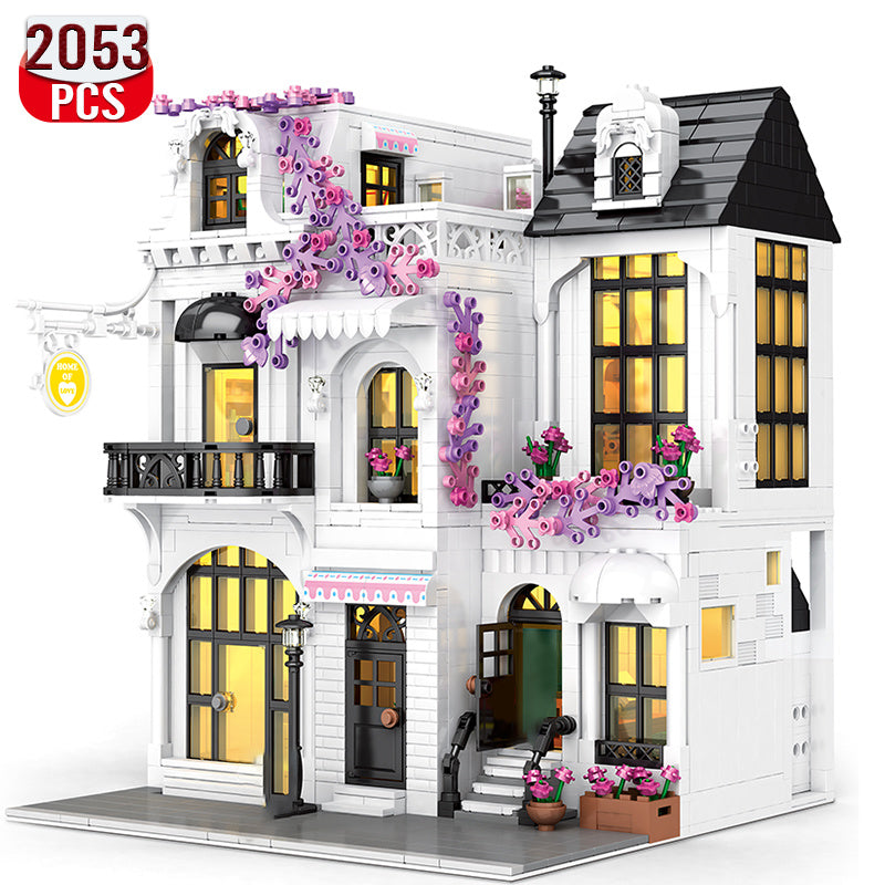 JUHANG 86013 MOC Creator Expert Europe Garden Street Building Blocks 2053pcs Bricks Ship From Europe 3-7 Days Delivery