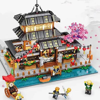 JUHANG 86015 MOC City Street Modular Buildings budokan Building blocks 2288pcs bricks toys no box package from China.