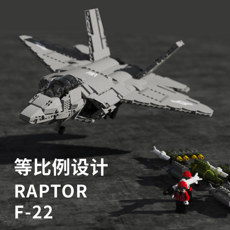 JUHANG 88003 Military series F-22 Raptor building blocks 1837pcs bricks Toys For Gift from China