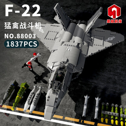 JUHANG 88003 Military series F-22 Raptor building blocks 1837pcs bricks Toys For Gift from China