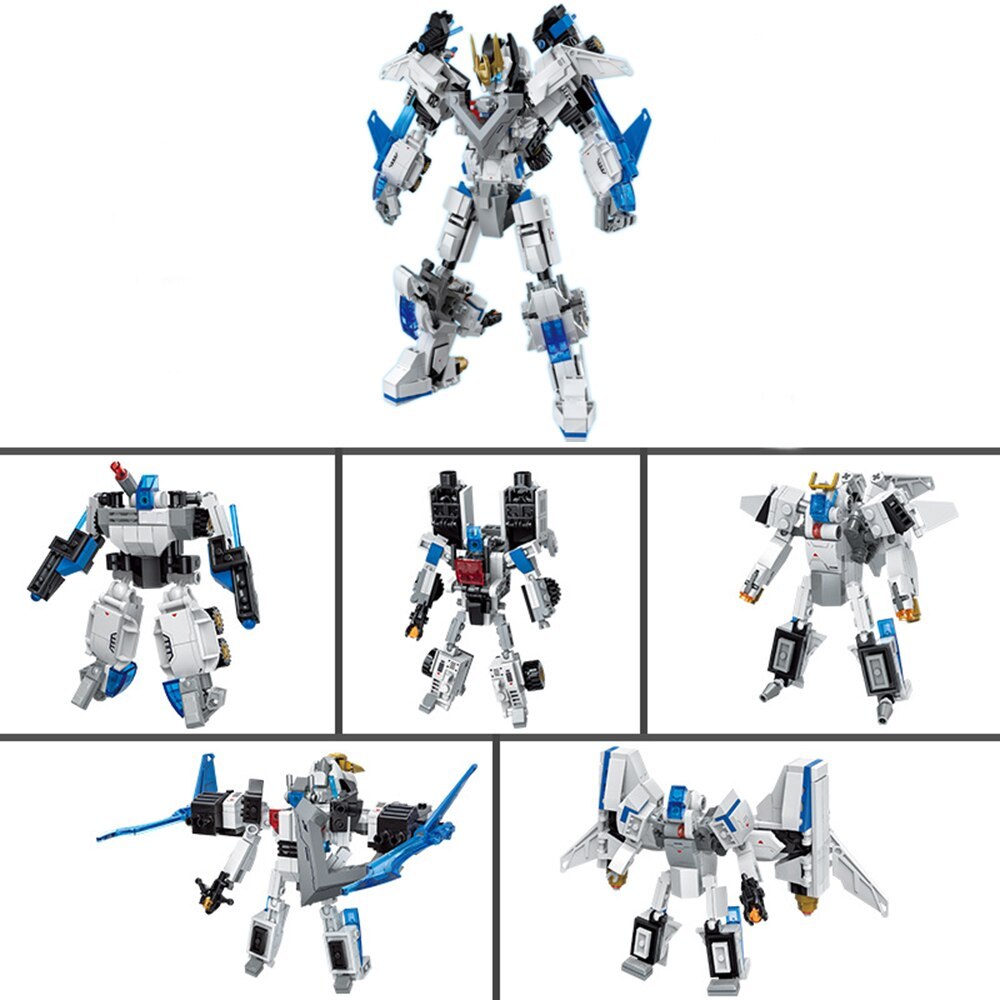 JieStar 69000 MOC Creator Super Deformed Robots 901pcs building blocks toys from China.