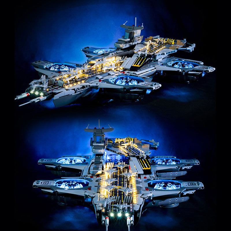 K-Box 10218 Moc Technic Leaguer Heroes Helicarrier with Motor Building Blocks 3385pcs Bricks Toys From Europe 3-7 Days Delivery
