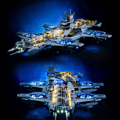 K-Box 10218 Moc Technic Leaguer Heroes Helicarrier with Motor Building Blocks 3385pcs Bricks Toys From Europe 3-7 Days Delivery