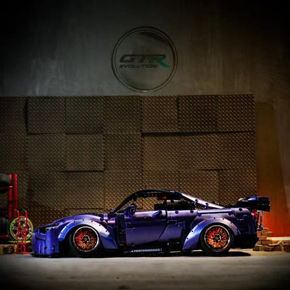 K-Box 10221 Technic Moc GT-R 1:10 Car Model static version Building Blocks 2389pcs Bricks Toys From China.