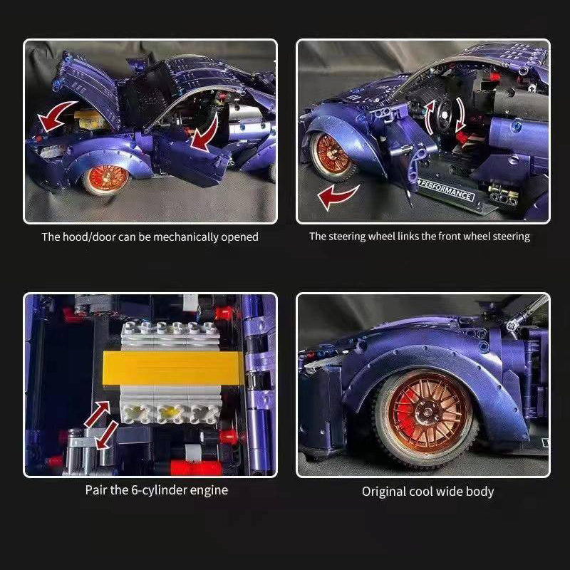 K-Box 10221 Technic Moc GT-R 1:10 Car Model static version Building Blocks 2389pcs Bricks Toys From China.