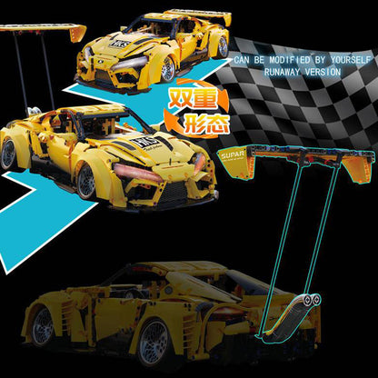 K-Box 10249 MOC Technical Super Car Model 2628pcs Chinese Sports Car bricks without Motor ship from China.