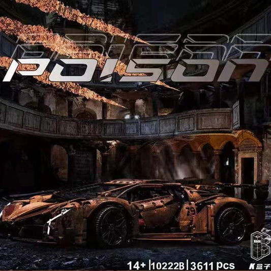 K-Box MOC 10222B Technic 1:8 Lam-borghini Veneno Car Model 3611pcs bricks Building blocks toy from China.