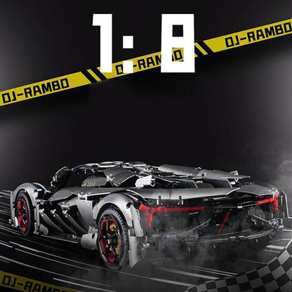 K-box 10246B Technic Static Version 1:8 Terzo Millennio DJ Rambo Sports Car Building Blocks 3358pcs Bricks Toys from China Delivery.
