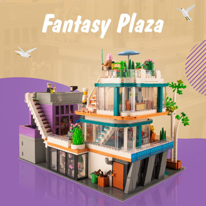 K-box K10507 City Street Fantasy Plaza Building Blocks 3140pcs Bricks Toys From China Delivery.