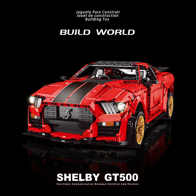 K135 Super 18K Technic SHELBY GT500 Mustang 1:8 Model Building Blocks Sports Car Model 3386pcs Bricks Toys Ship From Europe 3-7 Days Delivery