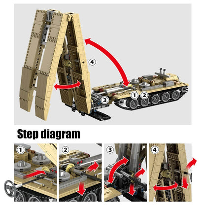 KAZI KY10006 Type 84 tank bridge car 1:30