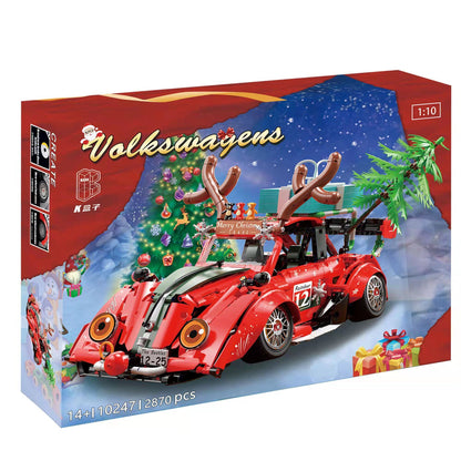 KBOX 10247 Christmas Beetle 2870pcs Car Building Block Brick from China