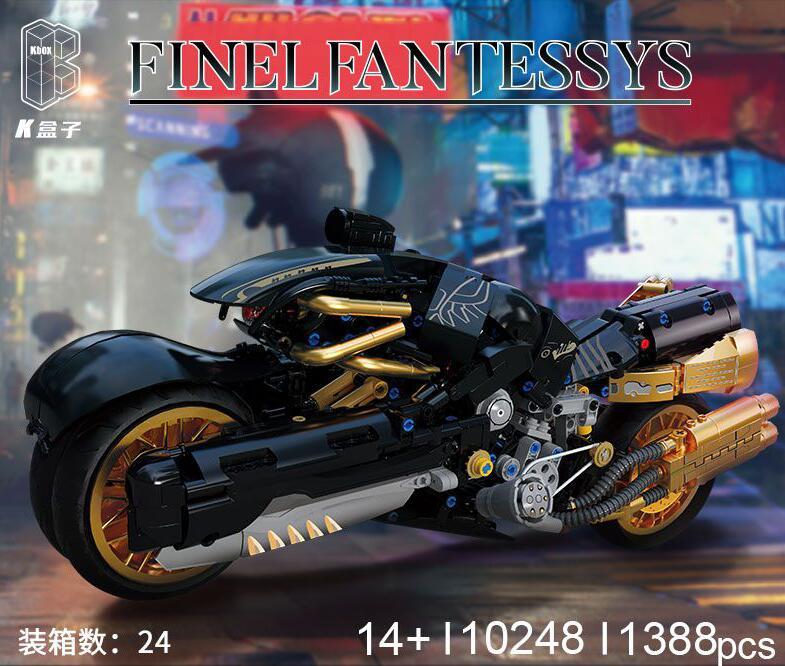 KBOX 10248 FINEL FANTESSYS Technic motorcycle Model building blocks 1388pcs bricks toy from China.