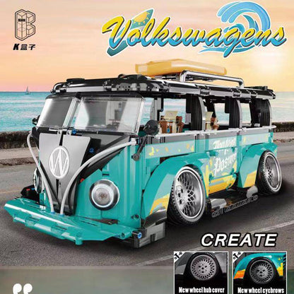 KBOX 10510 Technic MOC 1:10 static version "Volkswagen" Car Model Building Blocks 2550pcs Bricks Toys from China.