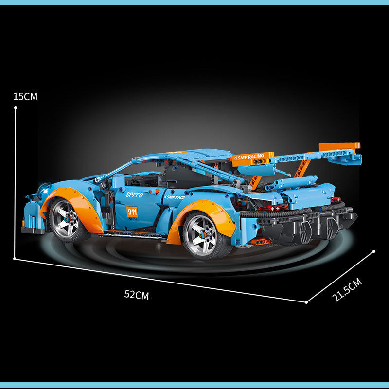 KBOX K-10216  High-Tech Series 911 Super Car 1:10 Model Building Blocks 1883pcs Bricks Toys  From China