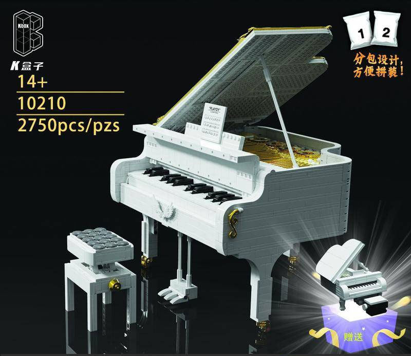 KBox 10210 Advanced Model Grand Piano Building Blocks 2750pcs Bricks Toys For Gift From China