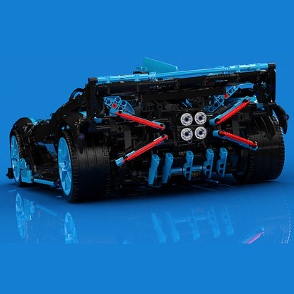 KBox 10211B Technice Blue Bugatti Bolide Building Blocks 3588pcs Bricks From China