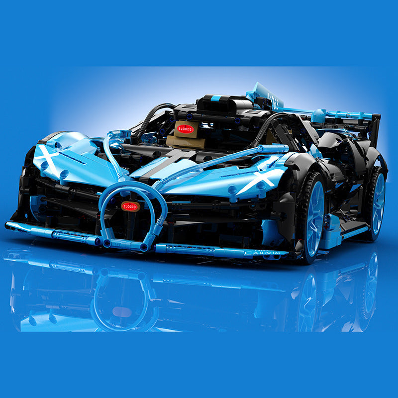 KBox 10211B Technice Blue Bugatti Bolide Building Blocks 3588pcs Bricks From China