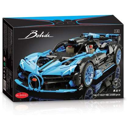 KBox 10211B Technice Blue Bugatti Bolide Building Blocks 3588pcs Bricks From China