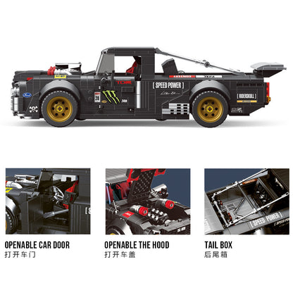 KC012 906pcs Tech machinery series  exploded to change Ford F-150 pickup truck classic car ship from China